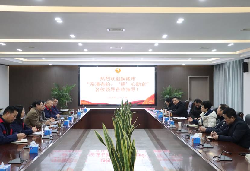 楊文萍到公司開展“親清有約、‘銅’心助企”走訪調(diào)研