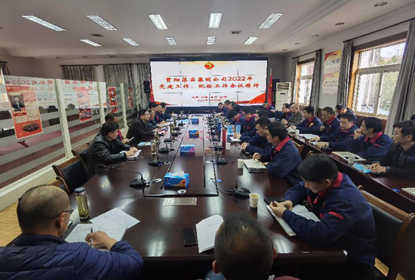 公司召開會(huì)議傳達(dá)集團(tuán)公司黨建工作、紀(jì)檢工作會(huì)議精神