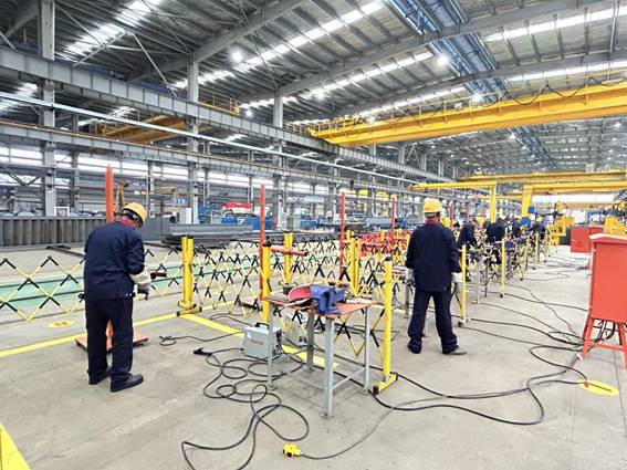 公司舉辦電焊工、電工技術比武